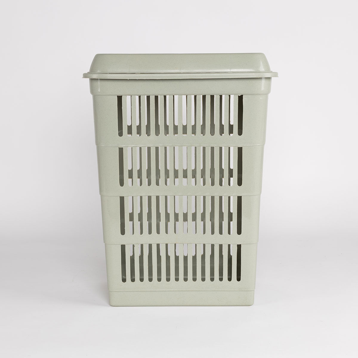 Cesto para roupa suja com tampa verde 40L