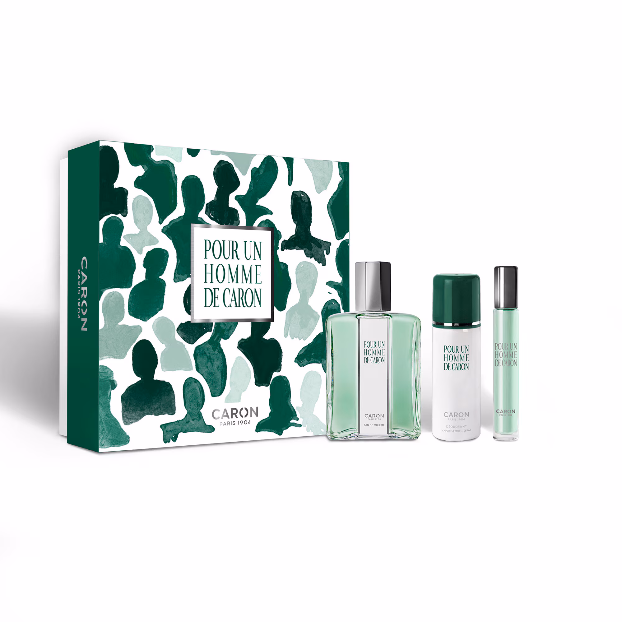 POUR UN HOMME DE CARONCoffret - eau de toilette + déodorant + format voyage