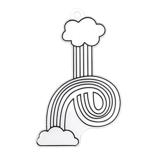 Rainbow Clouds Plastic Suncatcher