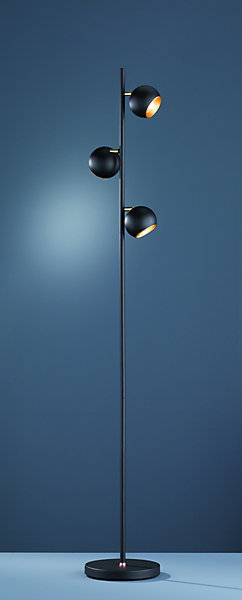 Lampadaire 3 spots G9 max 28W métal noir mat - Trio - Dakota