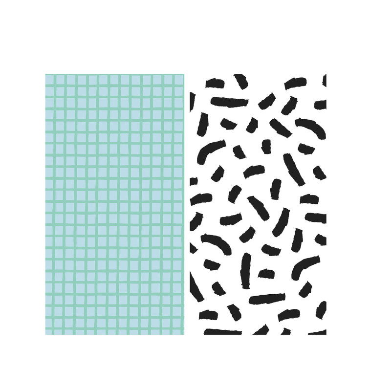 Inpakpapier patronen - diverse varianten - 46.5x200 cm