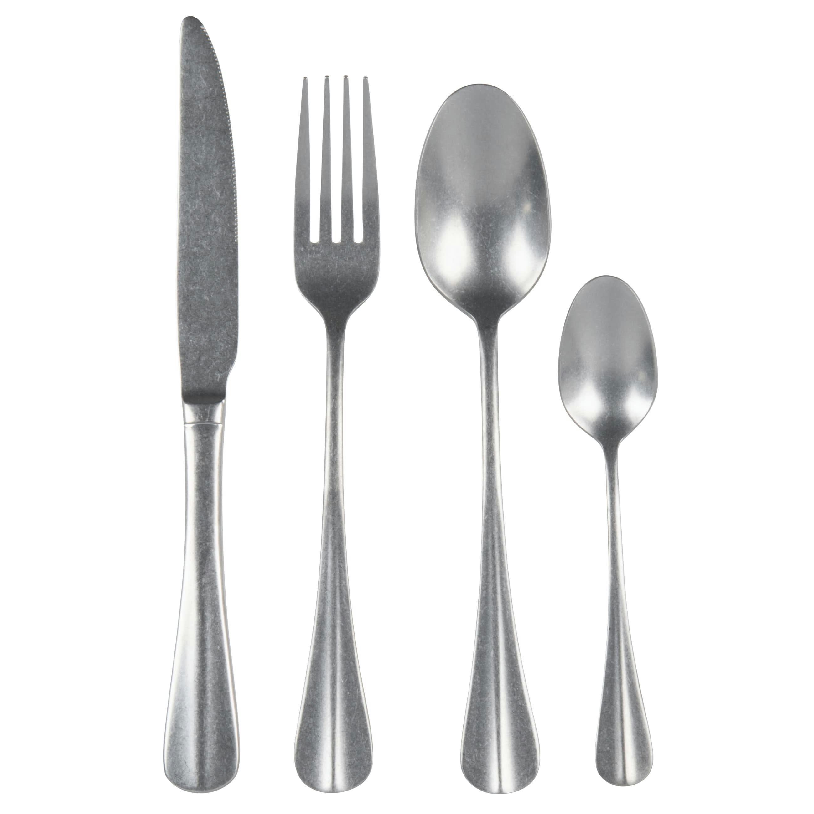 MINSK - Coffret 24 couverts en acier argenté