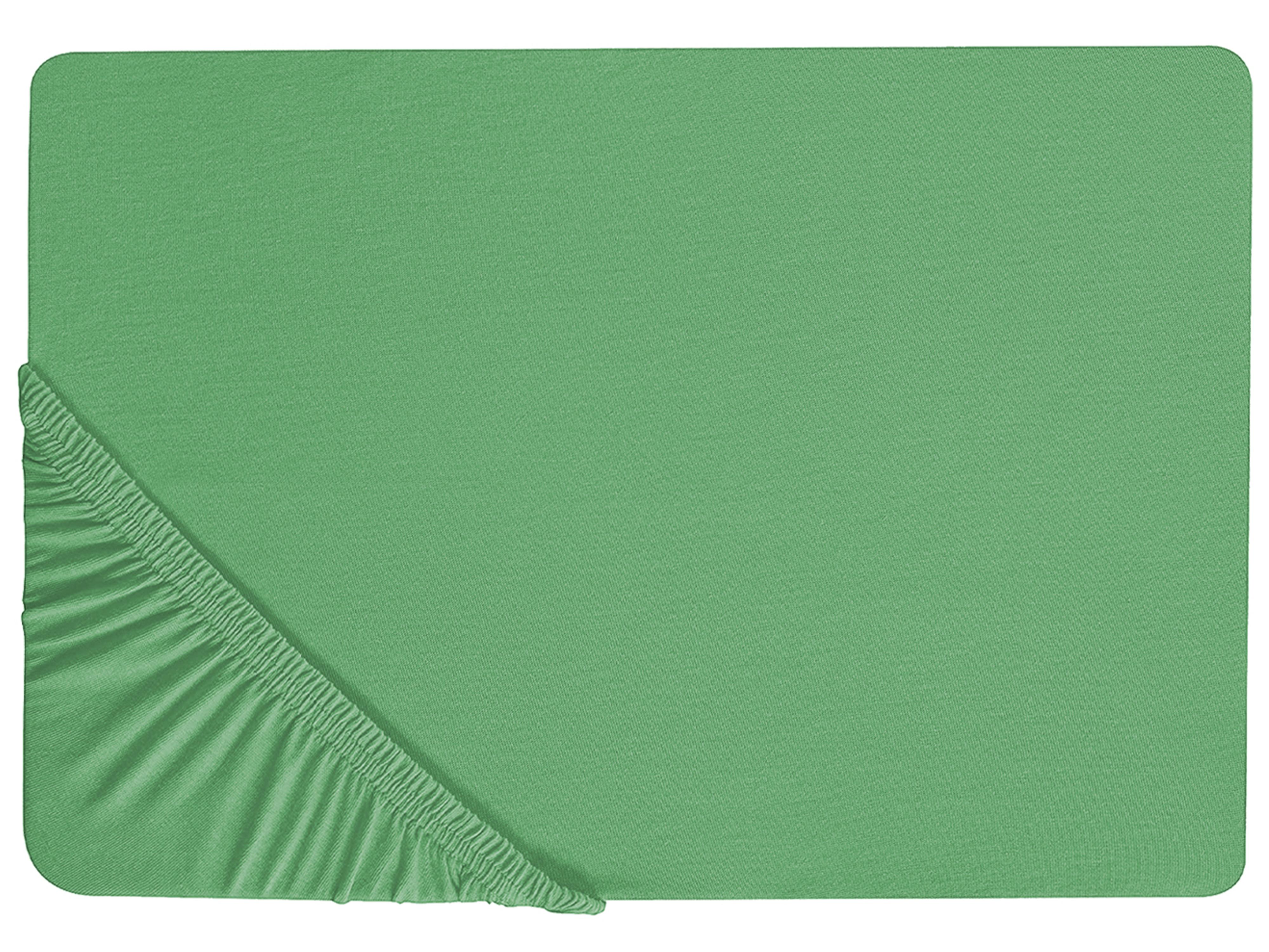 Fitted Sheet JANBU Cotton 140 x 200 cm Green