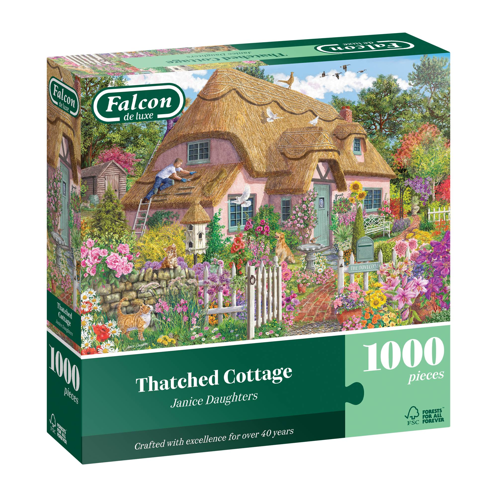 Falcon Thatched Cottage Jigsaw Puzzle 1000 Pieces