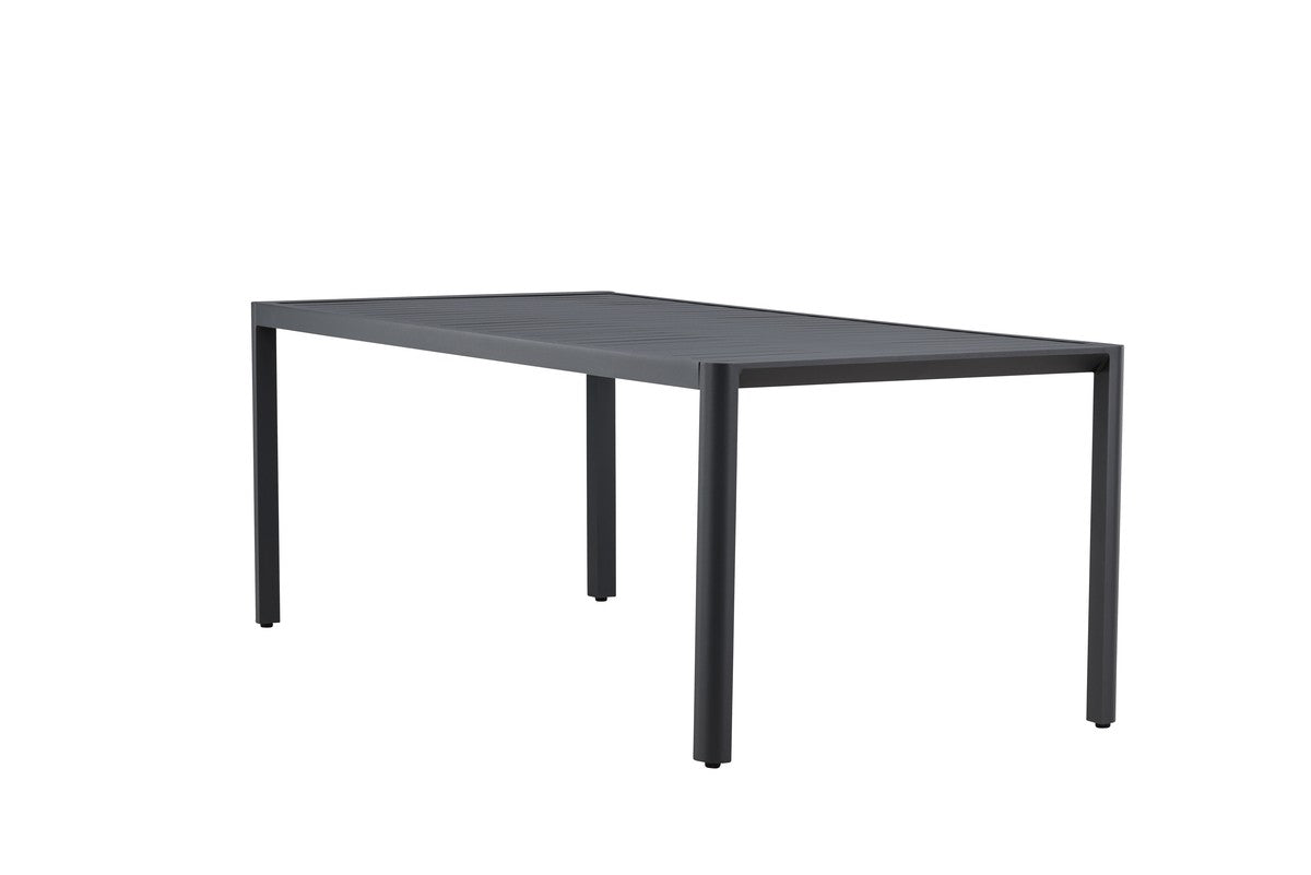 Rebellenclub Rechthoekige Tuintafel Minosa - 200 x 90  cm - Zwart