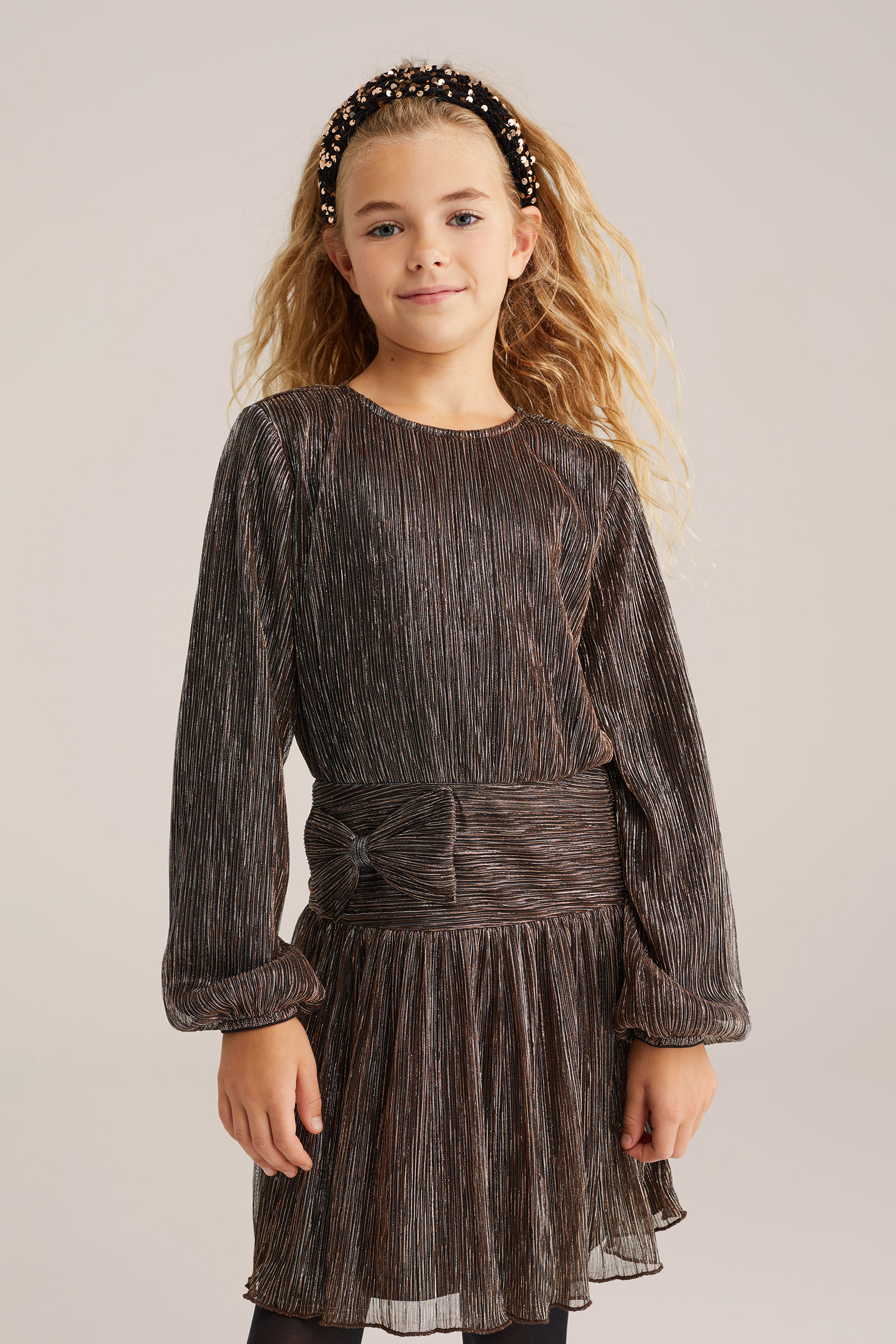 Meisjes jurk met glittergaren