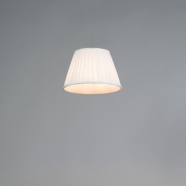 Abat-jour plissé blanc 25/16,5 cm