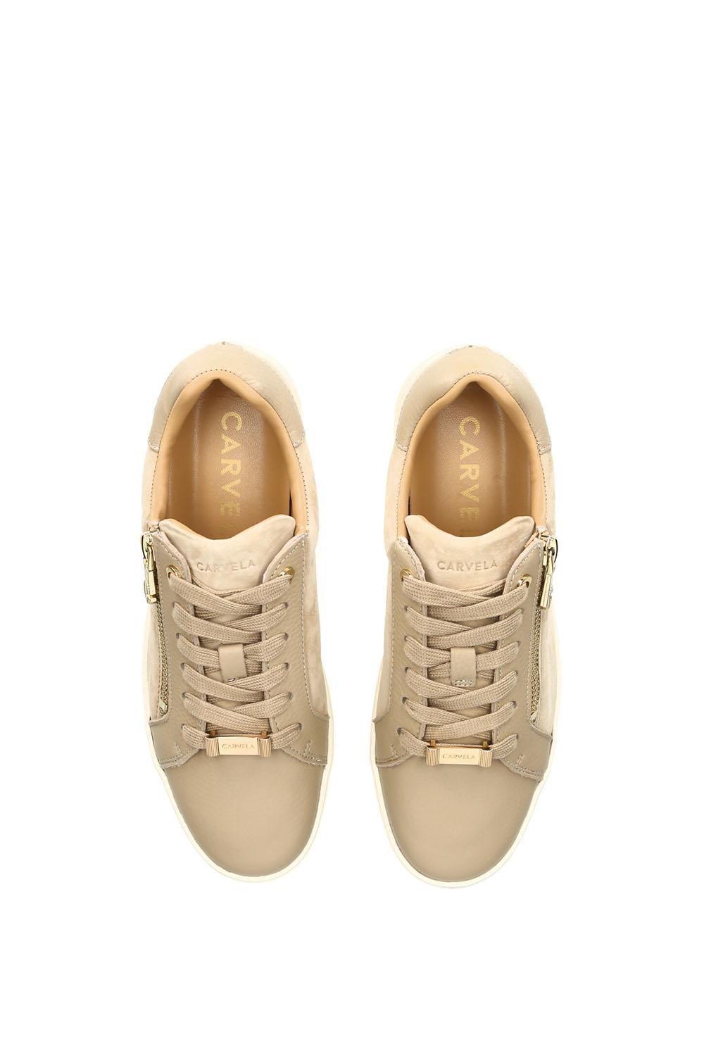 Carvela Connected Zip' Leather Suede Trainers
