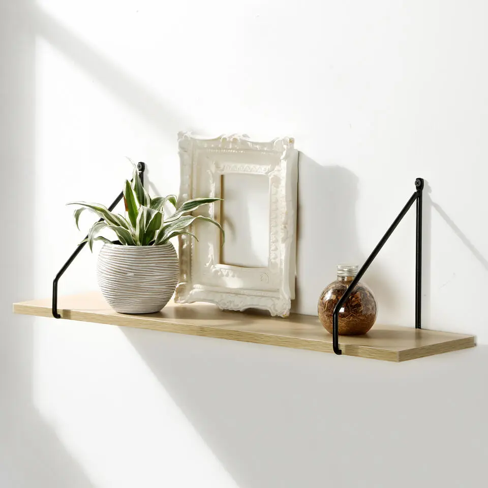 CALICOSY - Wandrek - Licht hout - 20x60x15 cm