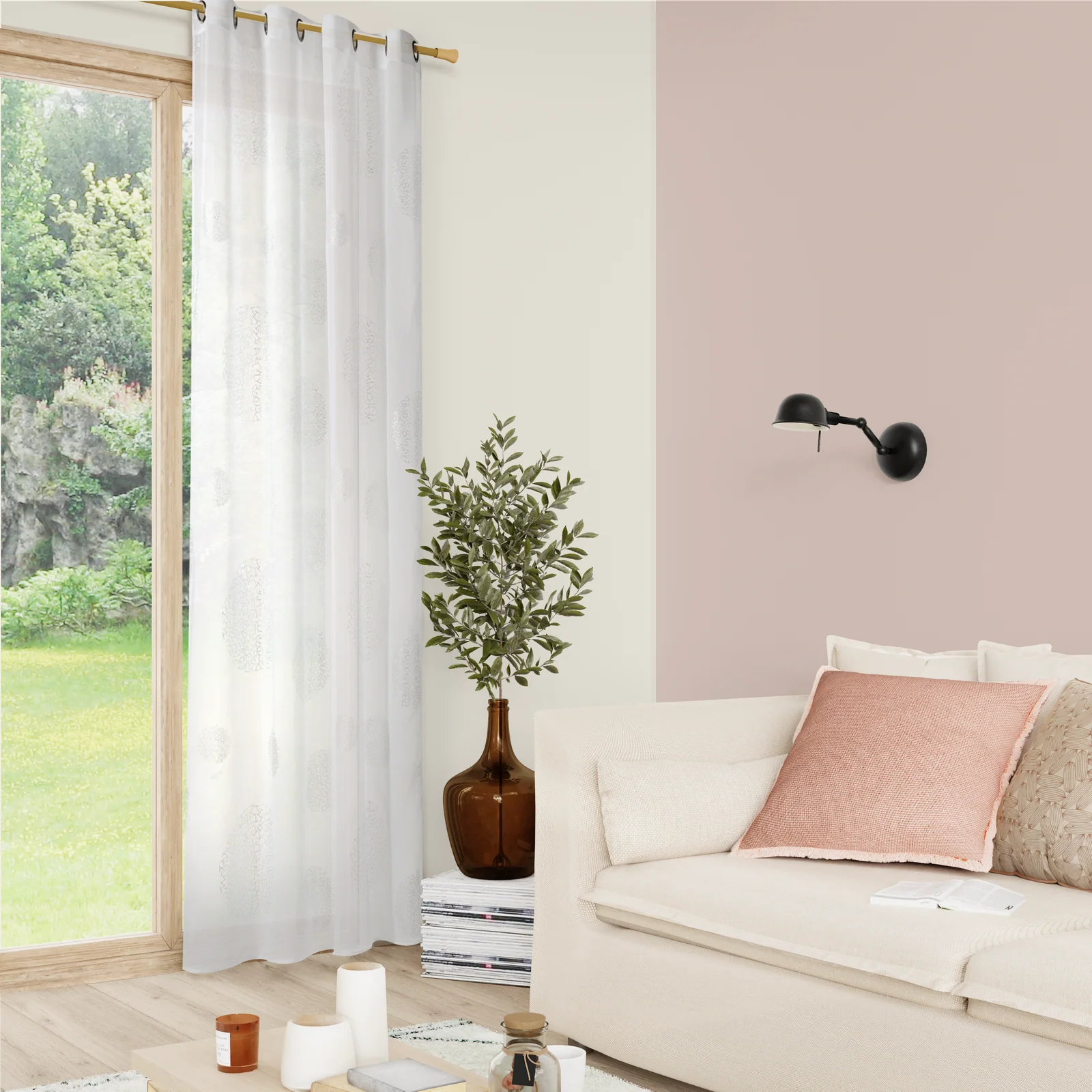 4MURS Voilage ESSENTIEL coloris blanc 140 x 240 cm