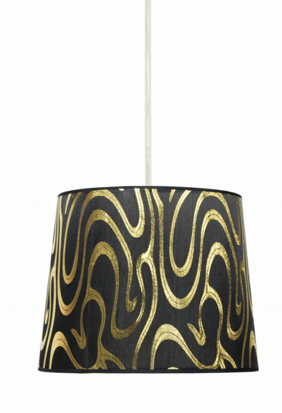 Lampa wisząca TIGER 26 1x60w e27 czarno-złoty