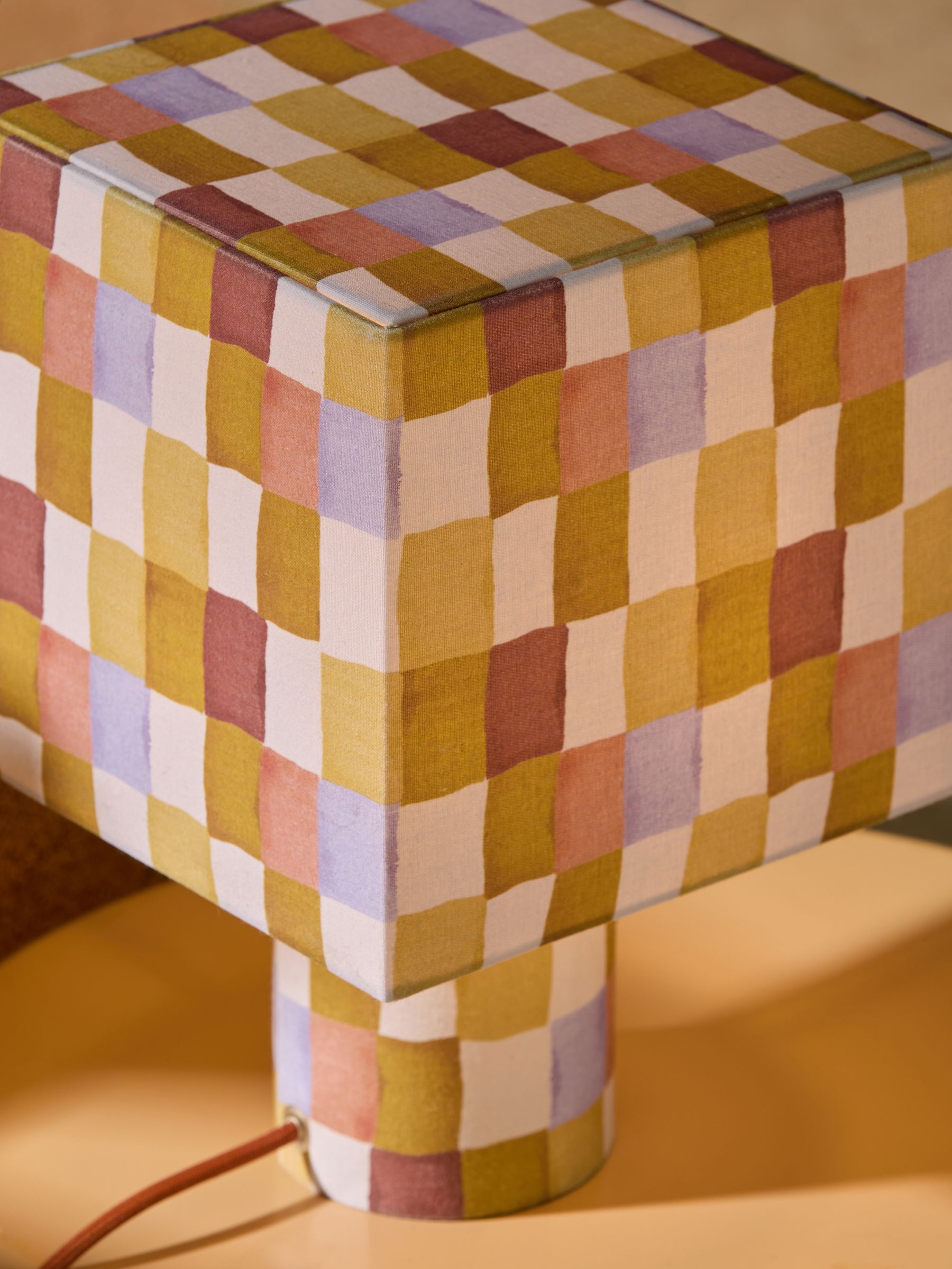 Tiana Table Lamp in Multi Check