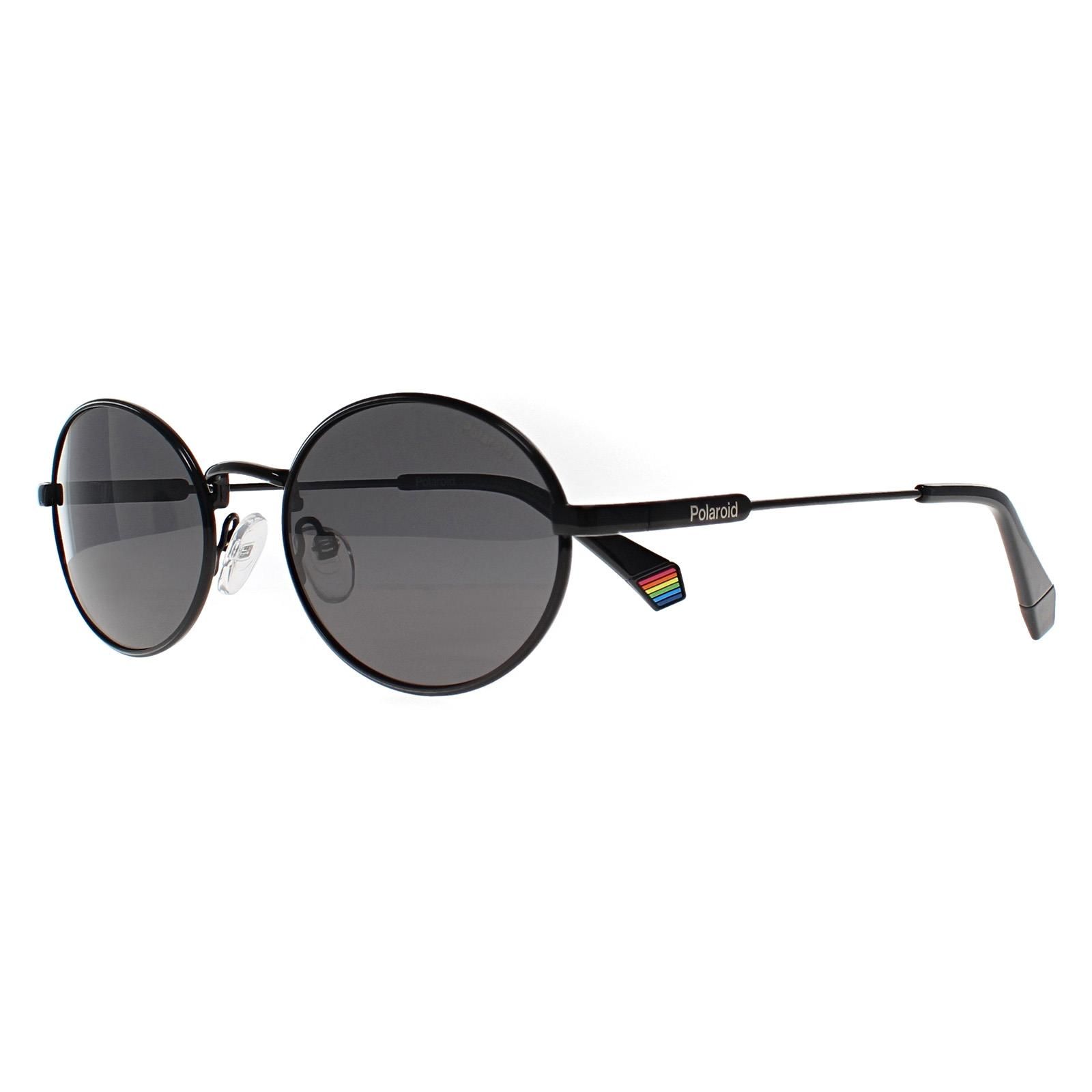 Polaroid Oval Black Grey Polarized PLD 6228/S/X
