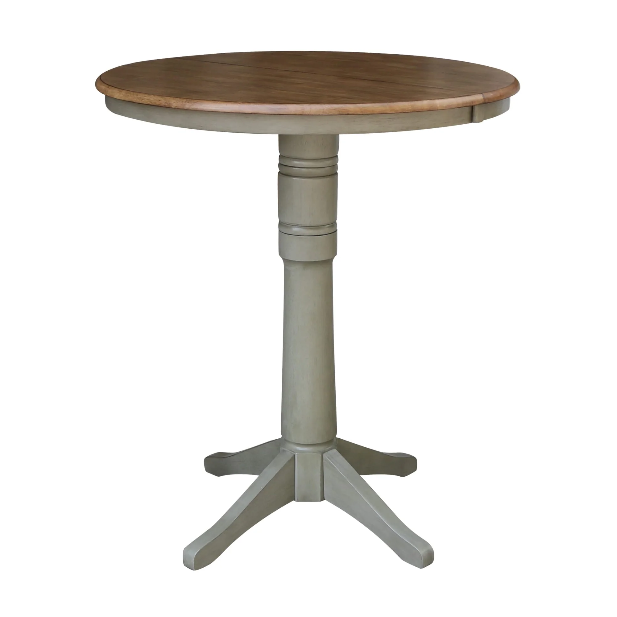 36 Round Top Pedestal Table w/12 Leaf