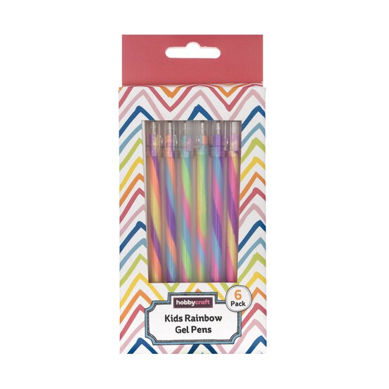 Rainbow Gel Pens 6 Pack