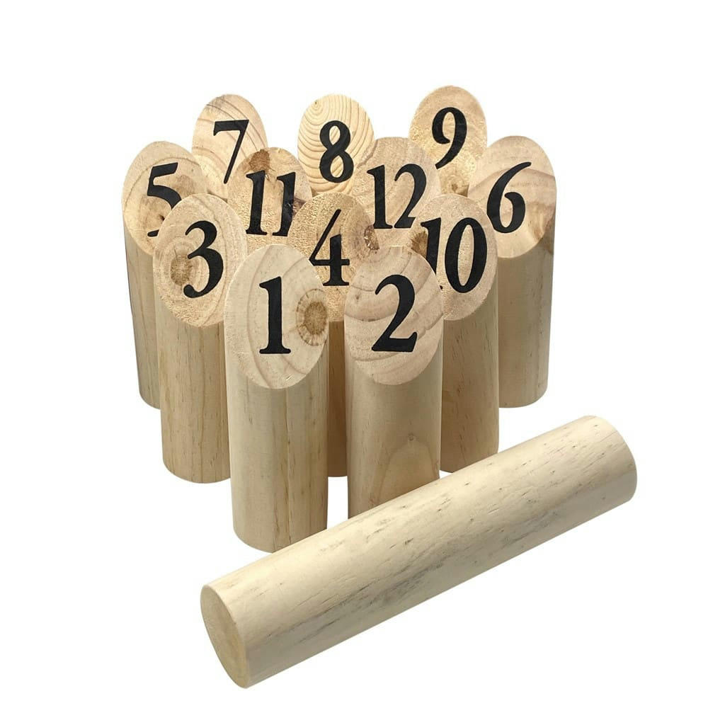 - Jeu de quilles finlandaises bois naturel