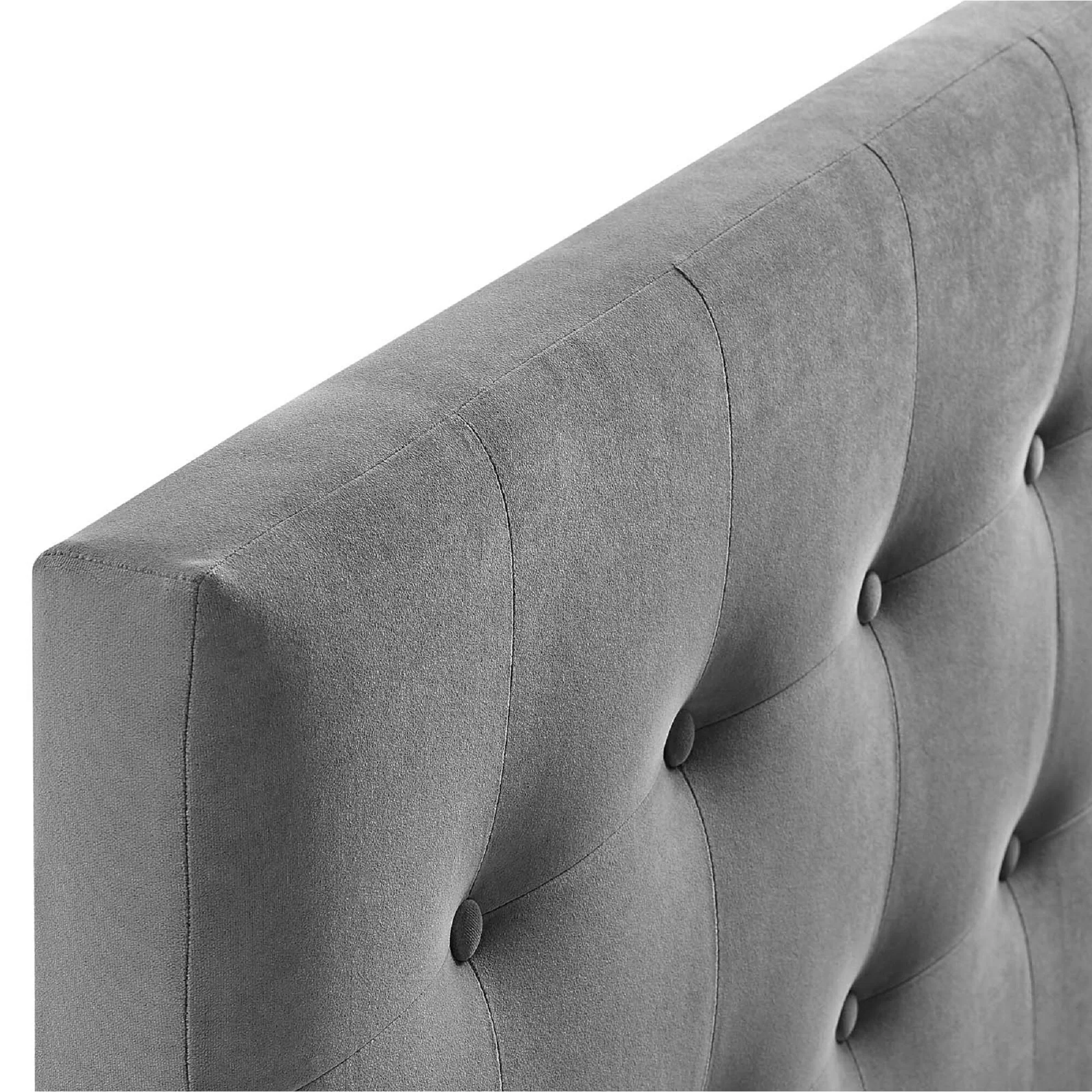 Emily King Biscuit Tufted Performance Velvet Headboard