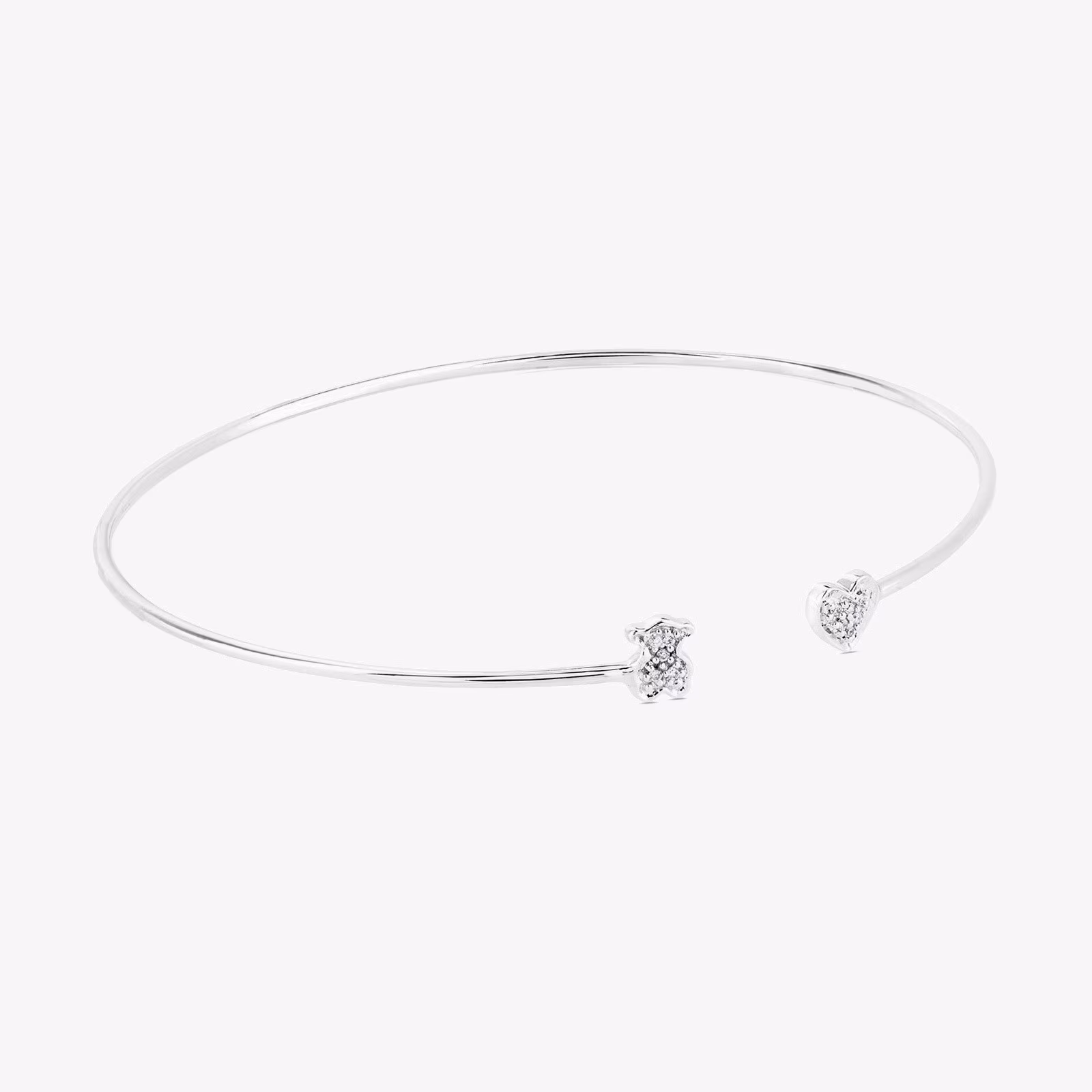 Pulsera de oro blanco y diamantes Puppies