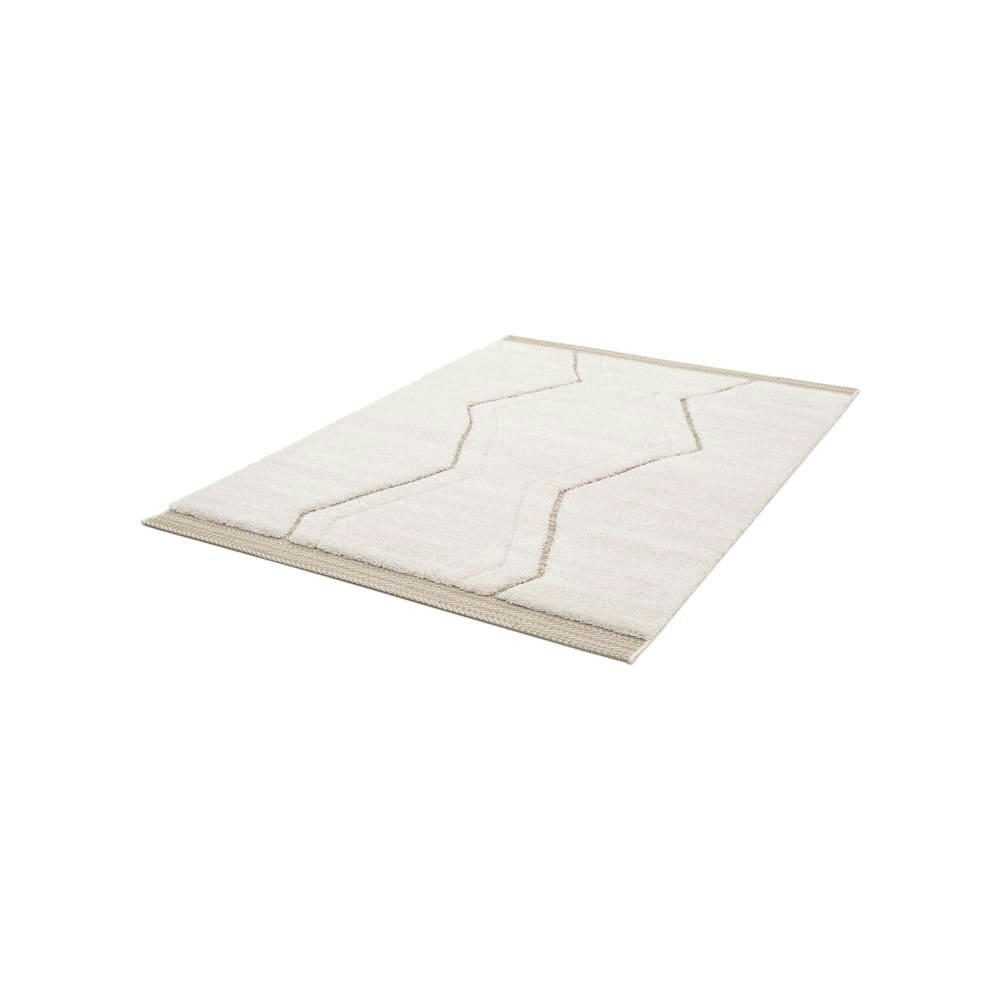 PEDDIE - Tapis d'inspiration berbère ecru 160x230 cm