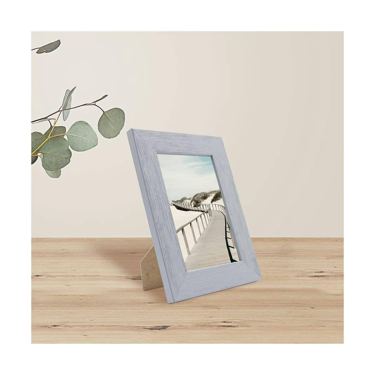 KARMA - Cadre photo gris 10x15 cm bois reconstitué fsc