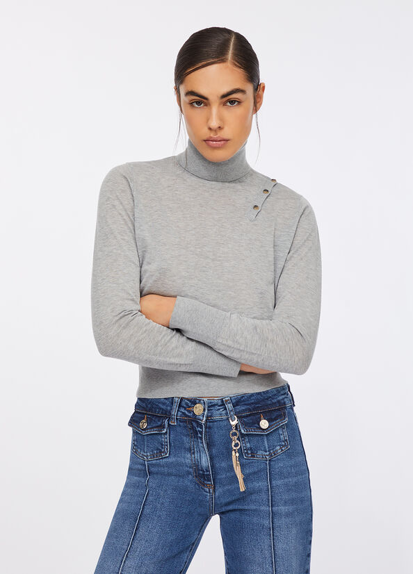 Dolcevita in cotone e cashmere