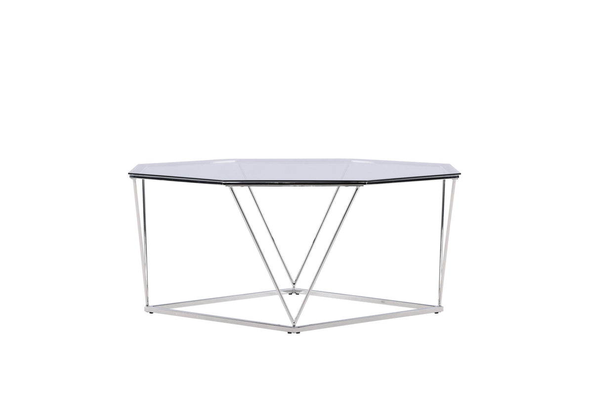 Rebellenclub Salontafel Kuusankoski - Ø100 cm - Chrome glas