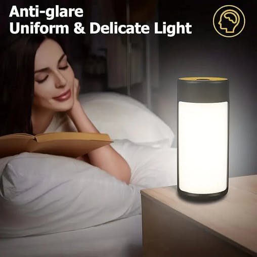 NNETM Rechargeable LED Camping Lantern with 5 Light Modes - Black