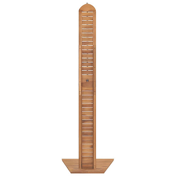 Douche de jardin en bois (70x75x204 cm - Naturel)