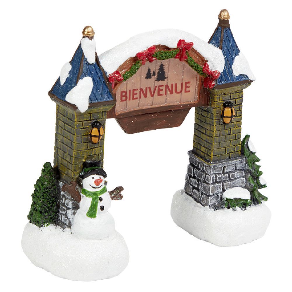 Arche pour village de no&euml;l intérieur 16x7,5xH15cm