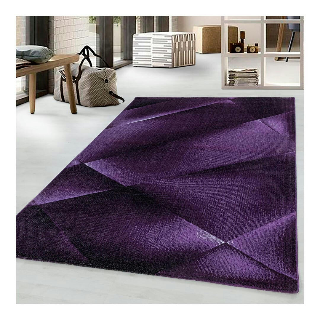 FAUVETTE - Tapis  design en polypropylène lilas 80x150