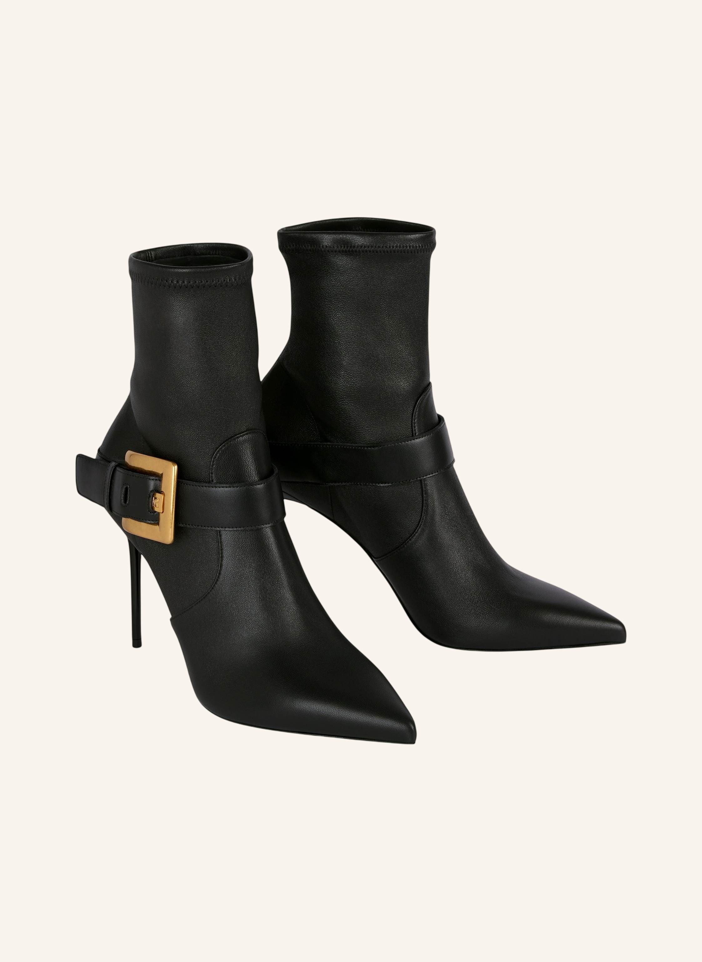 BALMAIN Anthem Stiefeletten aus Stretchleder
