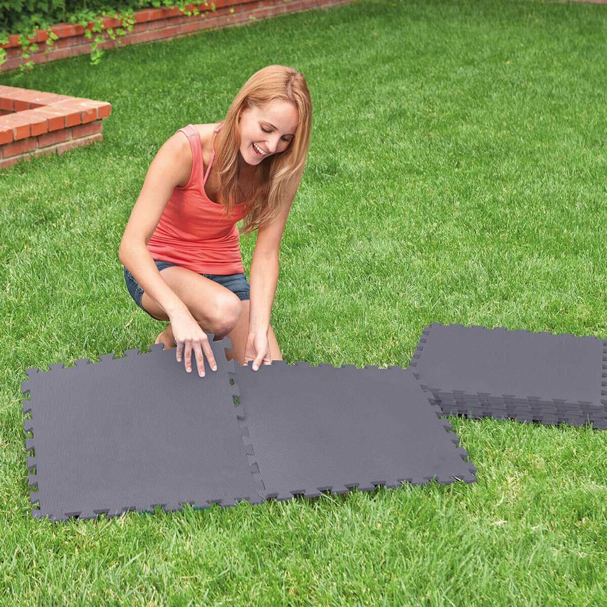 Tapete esponja cinza 8pcs