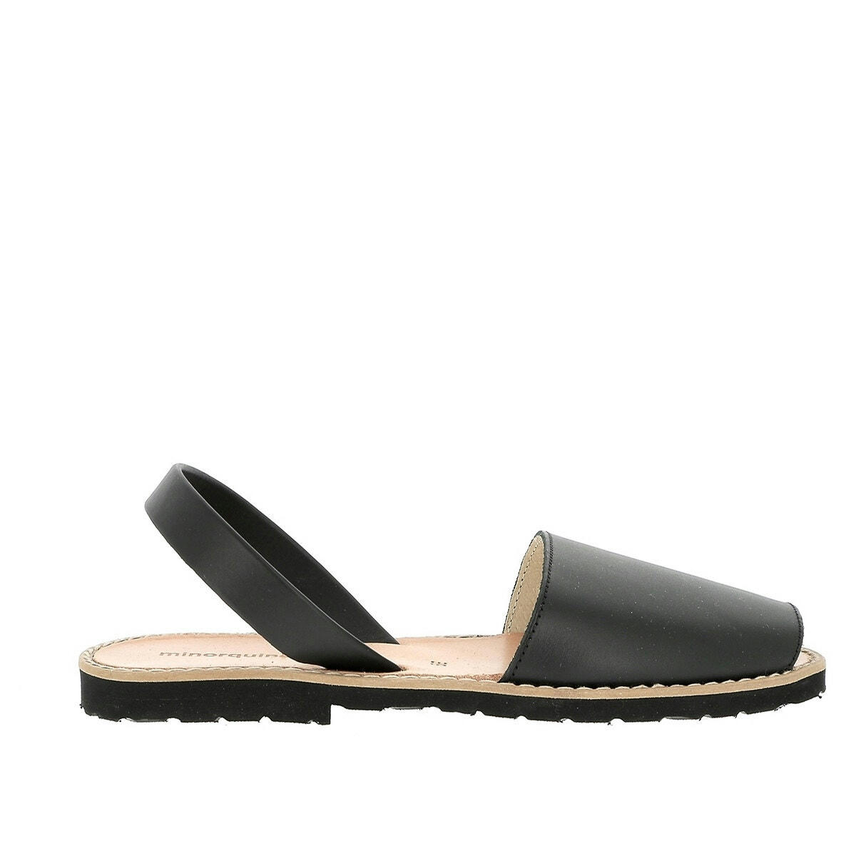 Sandales en cuir talon plat