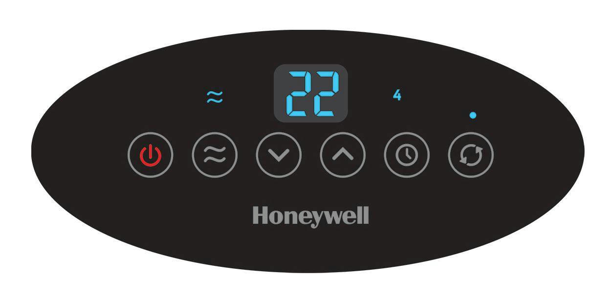 Honeywell HCE352C Digital Tower Ceramic Space Heater w/Thermostat, 1500W, Black