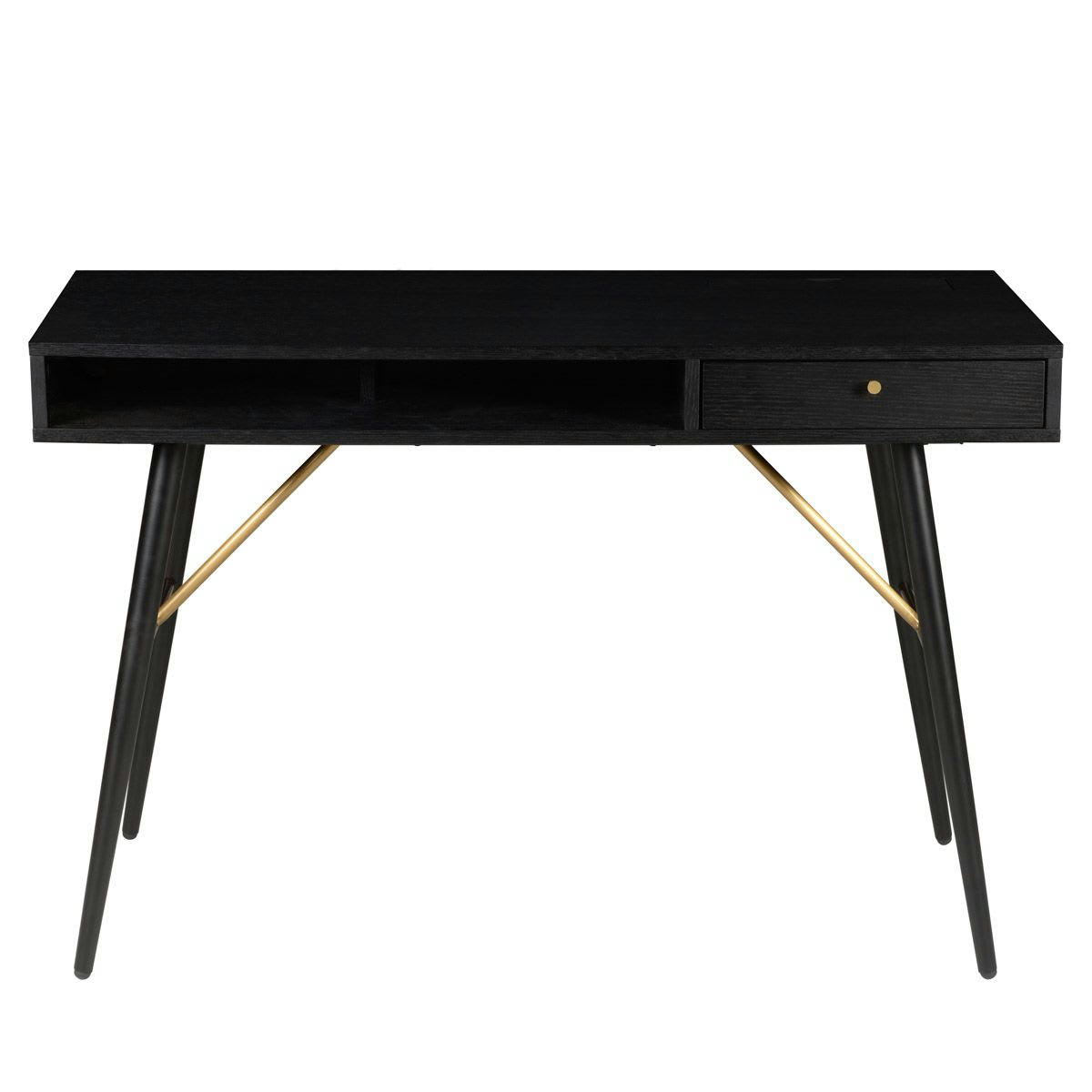 VERONA - Bureau plaqué chêne noir