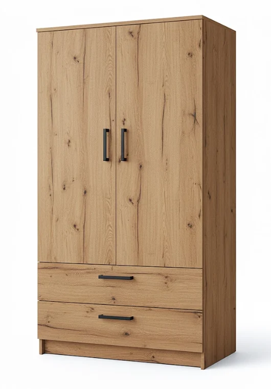Szafa Do Przedpokoju Dwudrzwiowa Garderoba Artisan 90cm 5kolorów MR 2d2sz