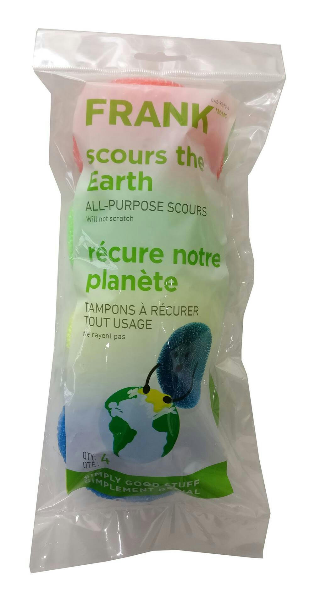 FRANK All-Purpose Polypropylene Scour / Scrubber, 4-pk