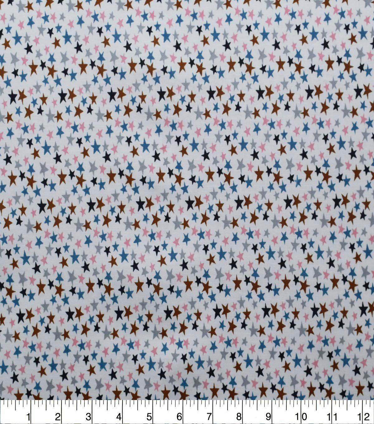 Stars on White Modern Quilt Cotton Fabric by Quilter's Showcase