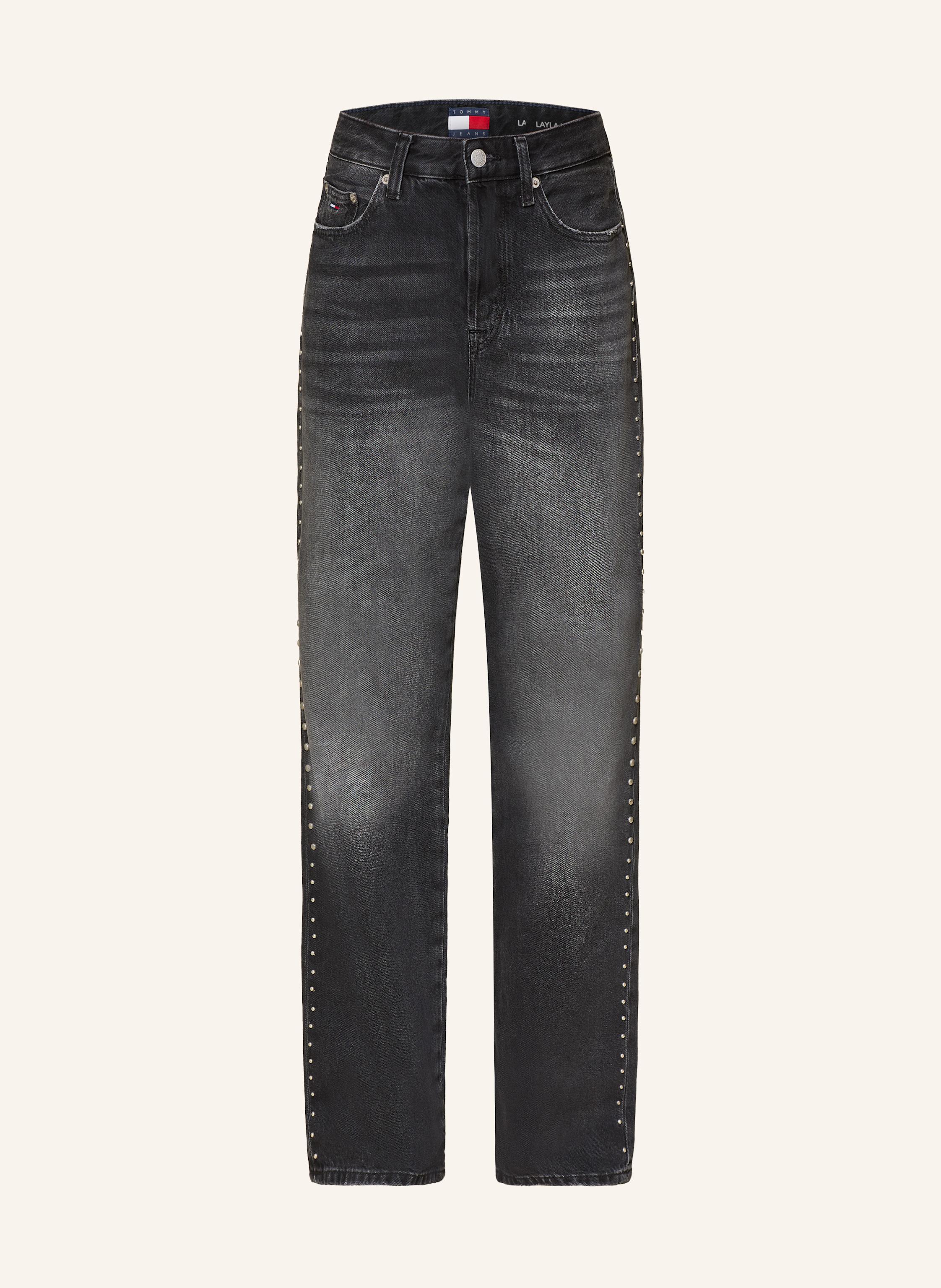 TOMMY JEANS Straight Jeans LAYLA mit Nieten