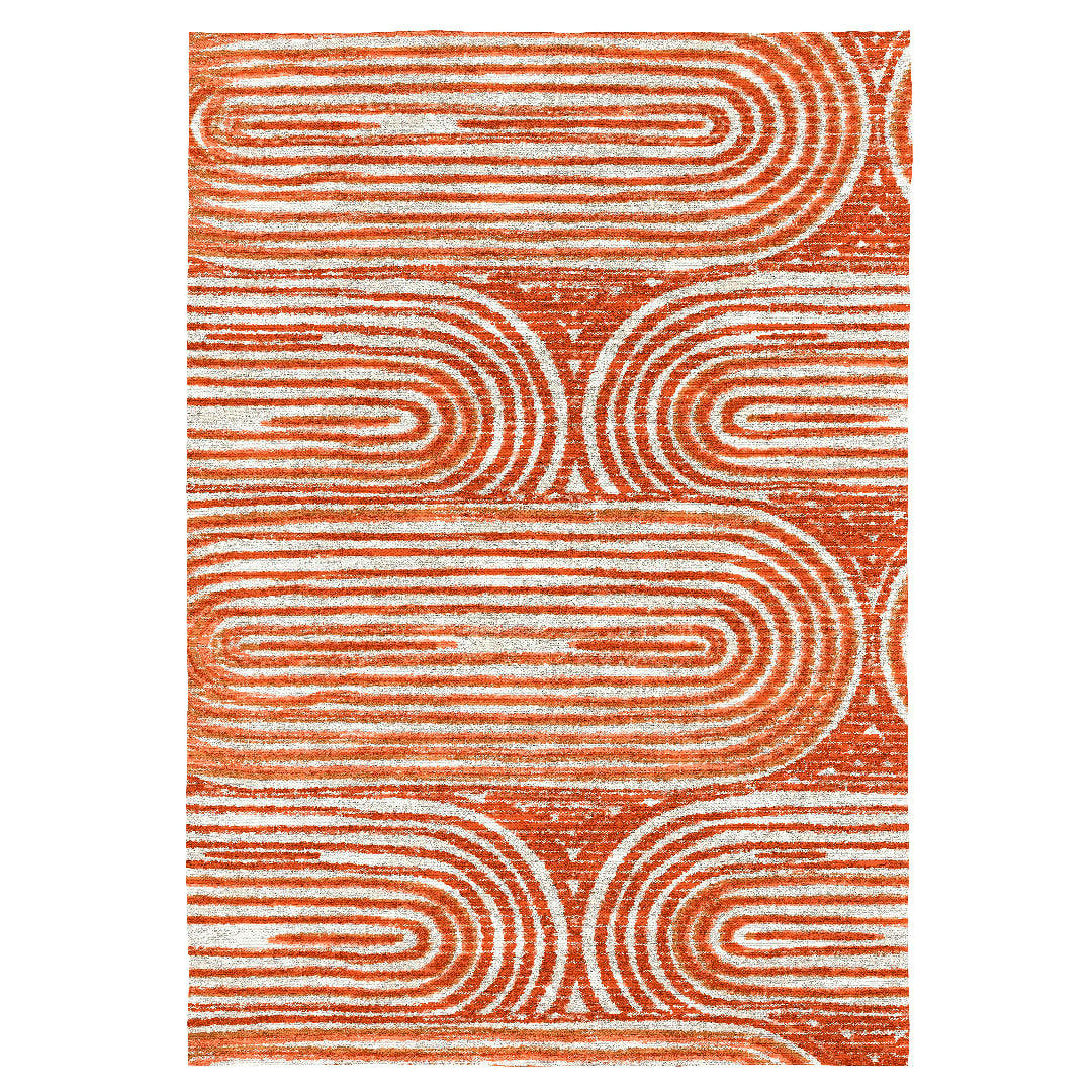 ZUJI - Tapis décoratif en coton en impression digital multicolore 120x170 cm