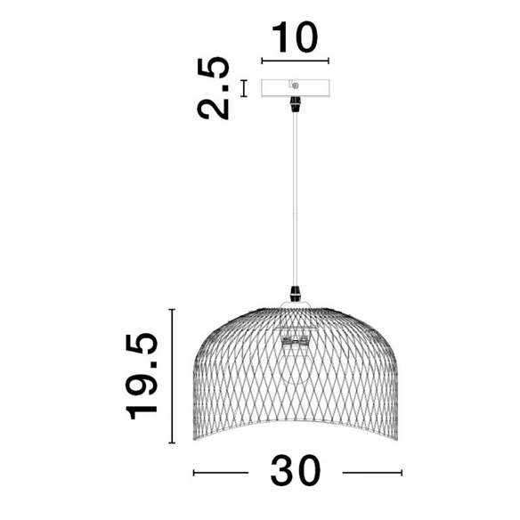 Pendelleuchte »Lyron«, LED, 1-flammig, weiß