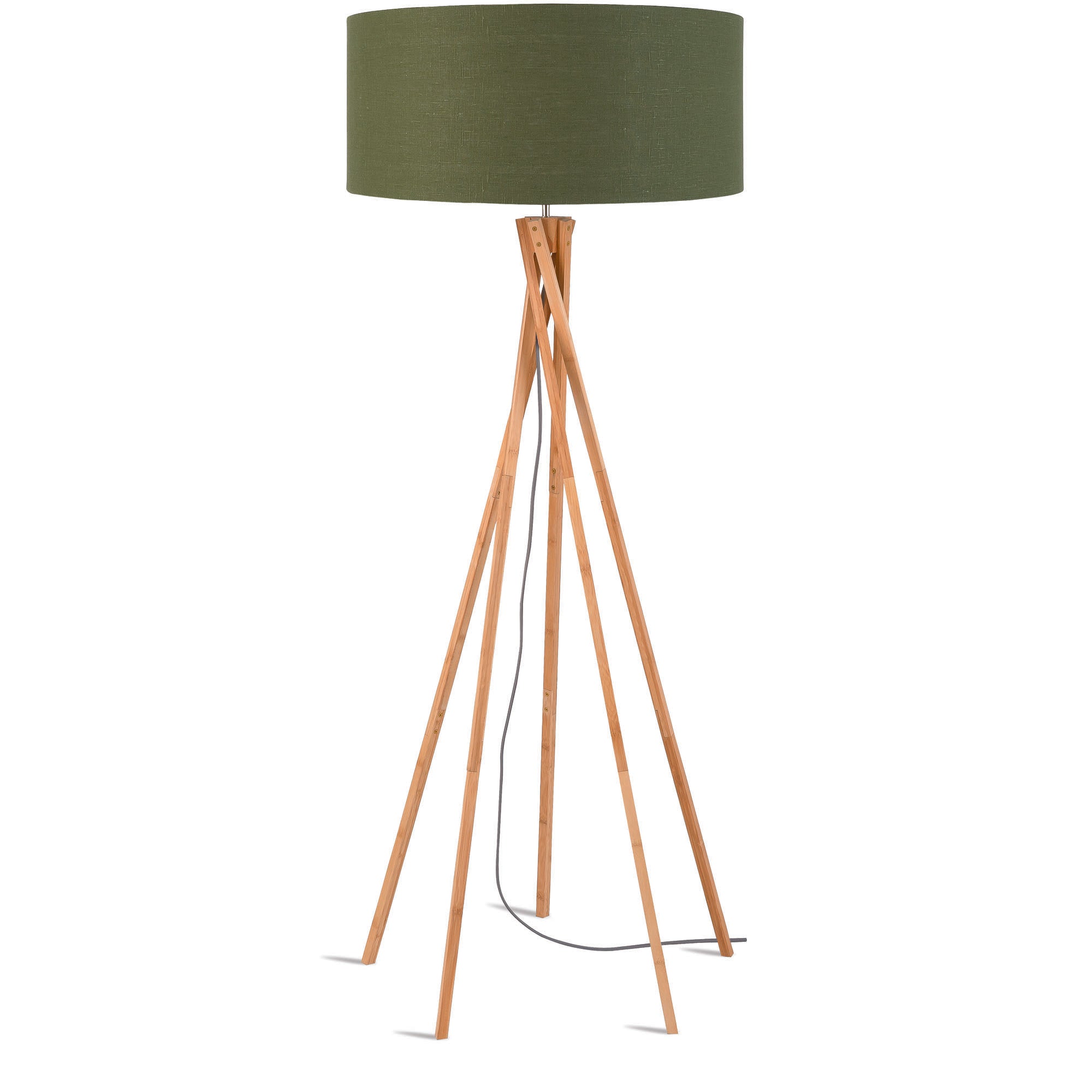 GOOD&MOJO vloerlamp Kilimanjaro - groen - Ø60cm