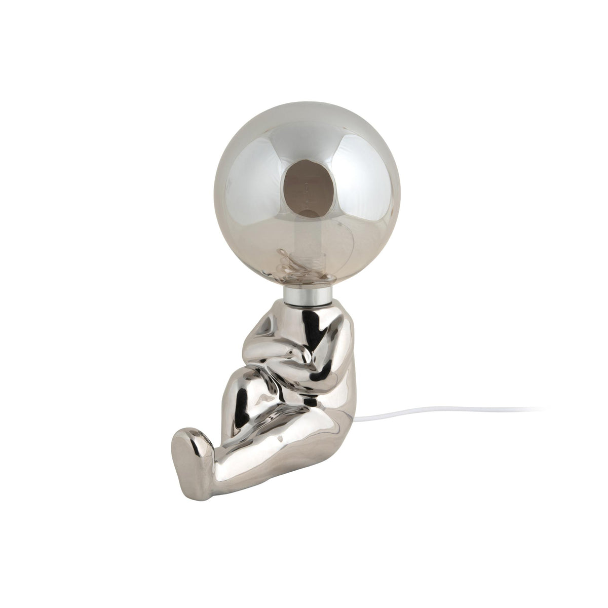 Leitmotiv tafellamp Joey LED - zilver - 16.5x12x22.5cm