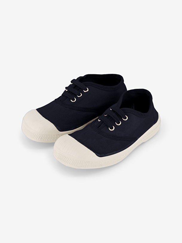 Tennis lacets enfant marine
