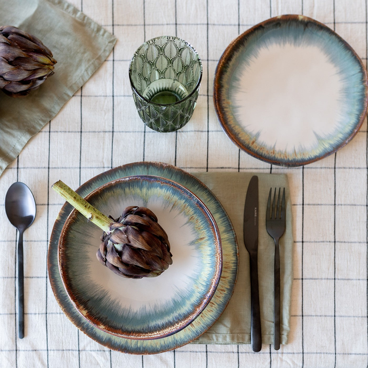 Kare Design Organic borden - Ø26cm - wit - 6st