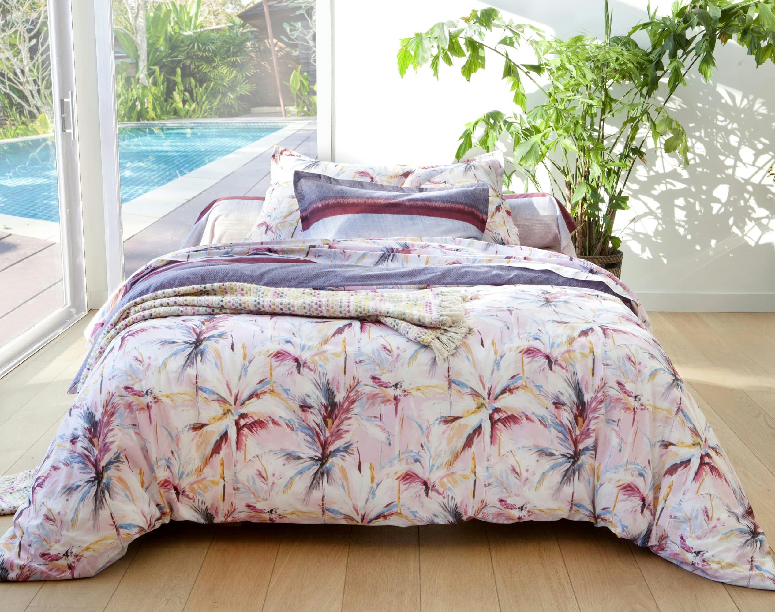 ARTIFIZIA - Taie d'oreiller carrée en coton multicolore