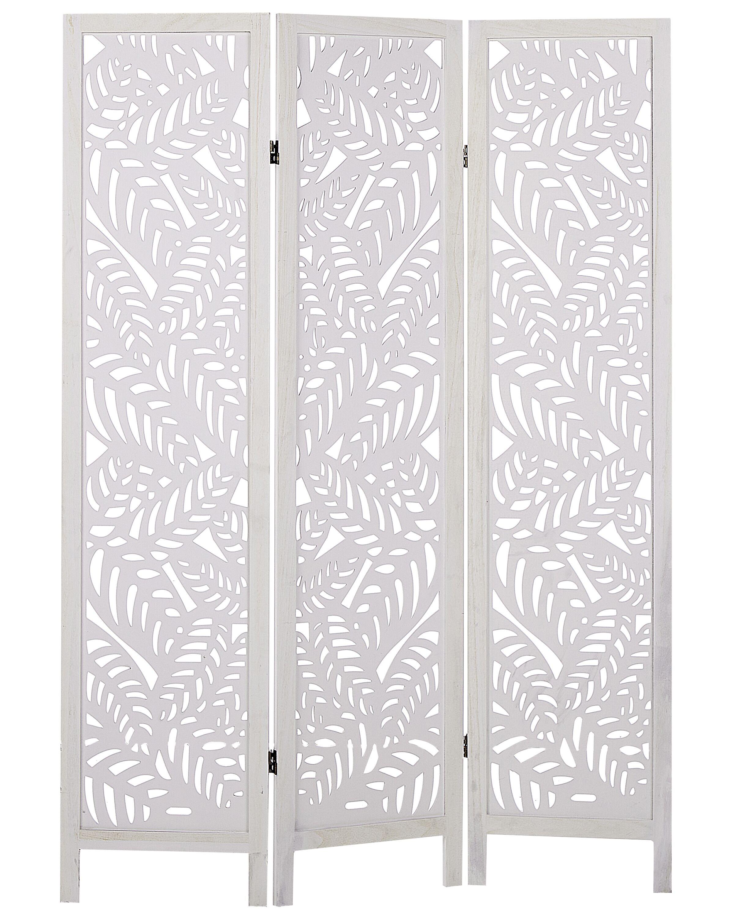 3 Panel Room Divider MELAGO White 122 cm 170 cm