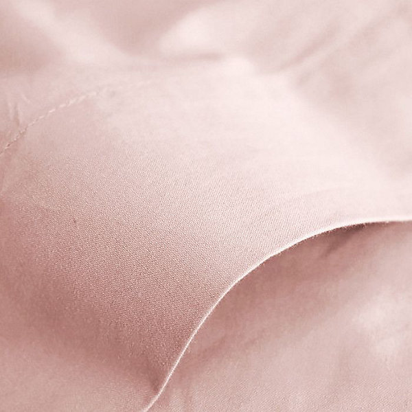 Drap plat Coton Pur Prémium 240 x 300 cm Rose Dragée