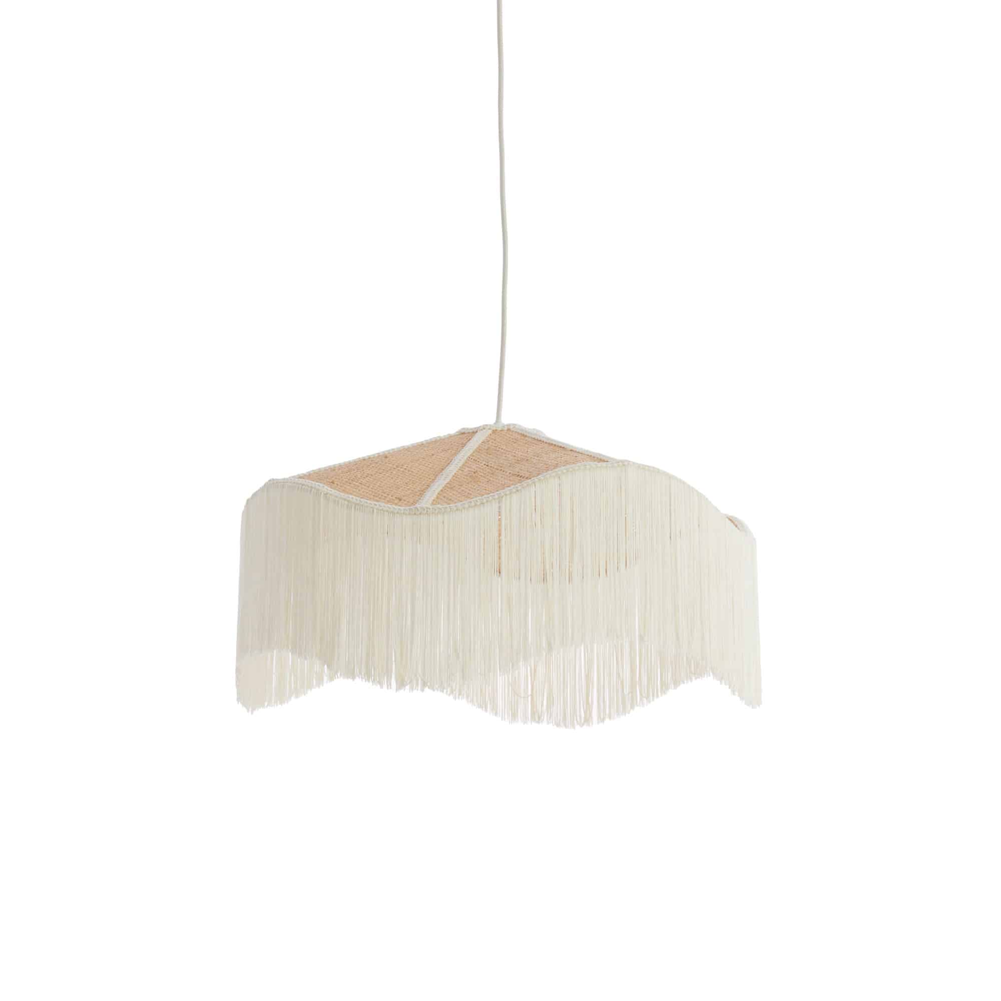 Light & Living hanglamp Tiffany - wit - Ø50cm