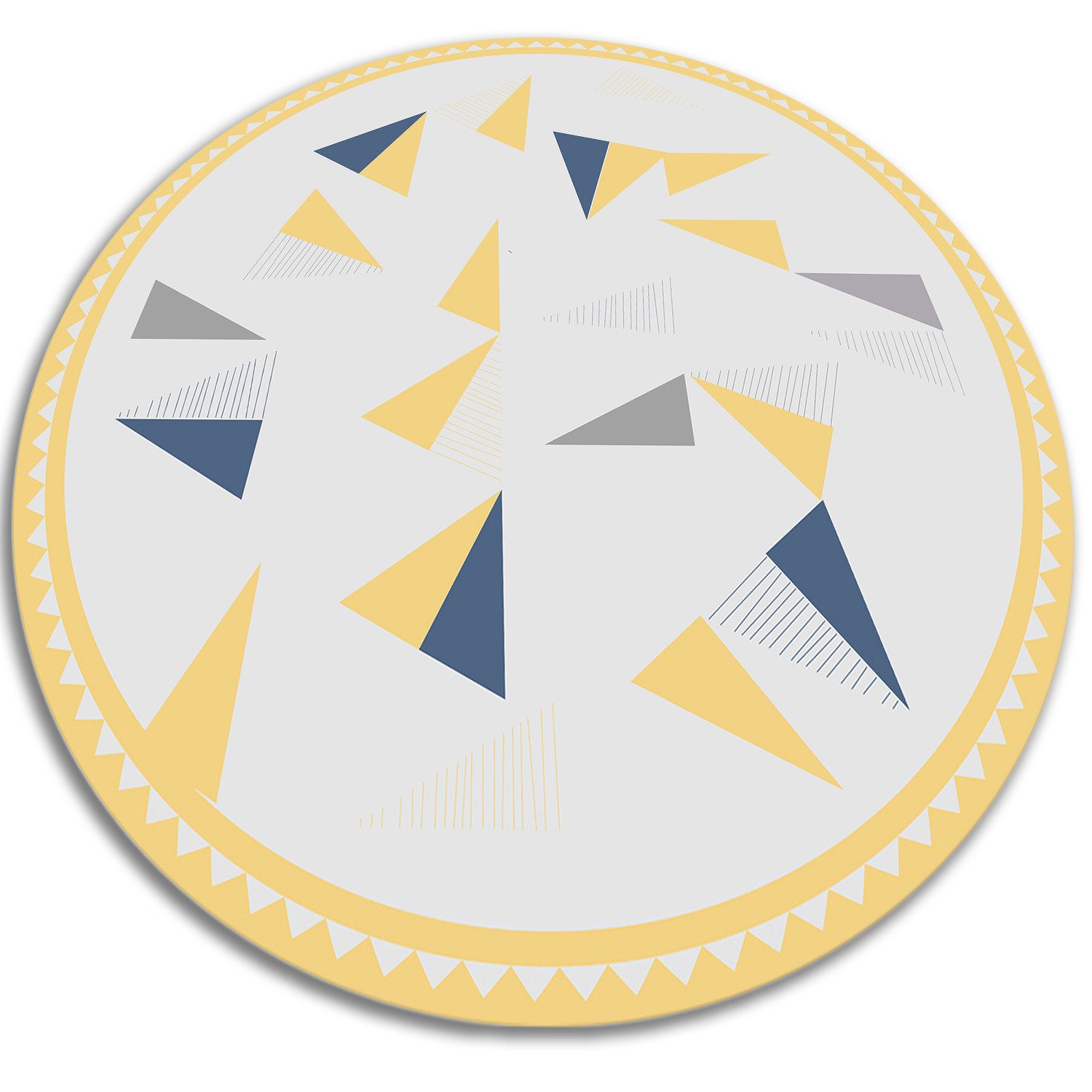 Dywan winylowy do domu - Geometryczne trójkąty 50 cm